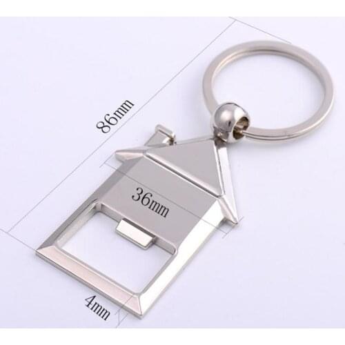 DHL free shipping 200 pcs creative metal house keyrings wedding gift souvenir SN2837