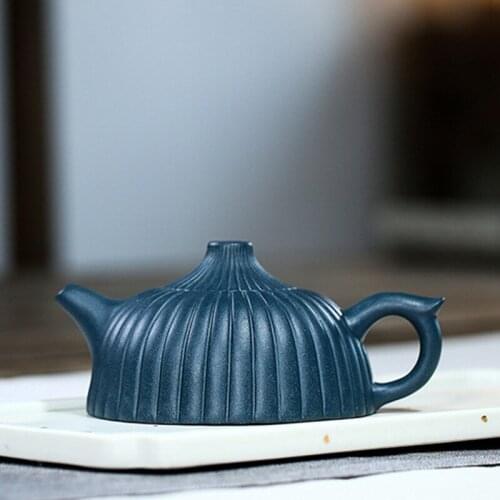 Yixing Boutique Tea pot Purple Clay Teapot beauty kettle Raw ore Azure mud Handmade Teaware Authentic Customized gifts 160ml
