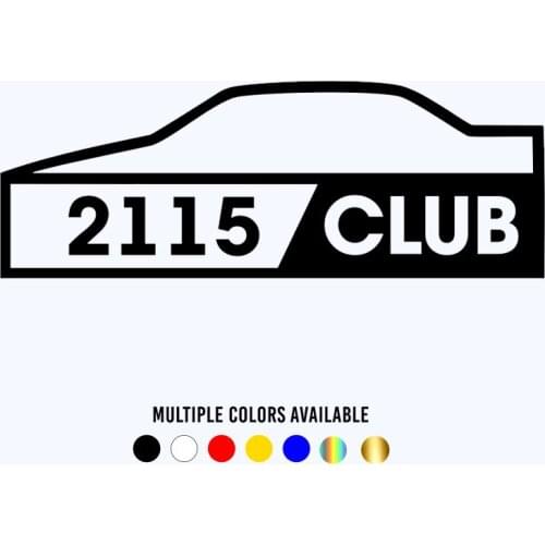 CK2923# 2115 CLUB funny car sticker vinyl decal silver/black car auto stickers for car bumper/rear window car decoration