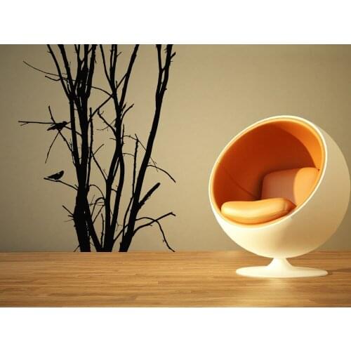 Tree Birds Forest Wood Wall Room Decor Art Vinyl Removable Wall Sticker Living Room Mural Decal Bedroom Kitchen Home Decor LA284