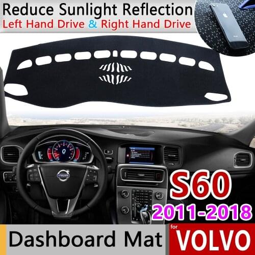 For VOLVO S60 2011 2012 2013 2014 2015 2016 2017 2018 Anti-Slip Mat Dashboard Cover Pad Sunshade Dashmat Carpet Accessories Rug