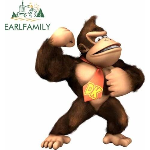 EARLFAMILY 13cm x 10.7cm for Arcade Donkey Kong Car Sticker Refrigerator Laptop Decal Bumper Refrigerator Anime Vinyl Car Wrap