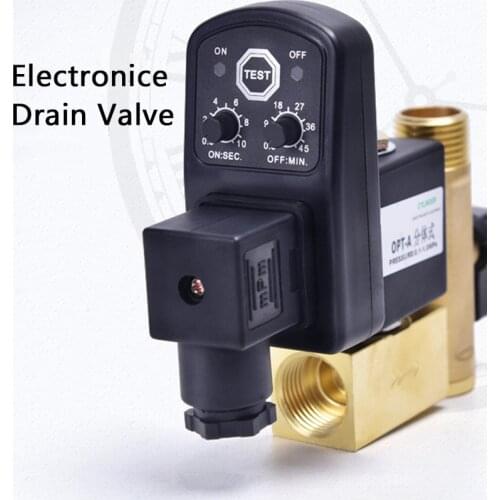 1/2inch DN15 AC 220V Electronic Timed 2way Air Compressor Gas Tank Automatic Drain Valve Valve Solenoid