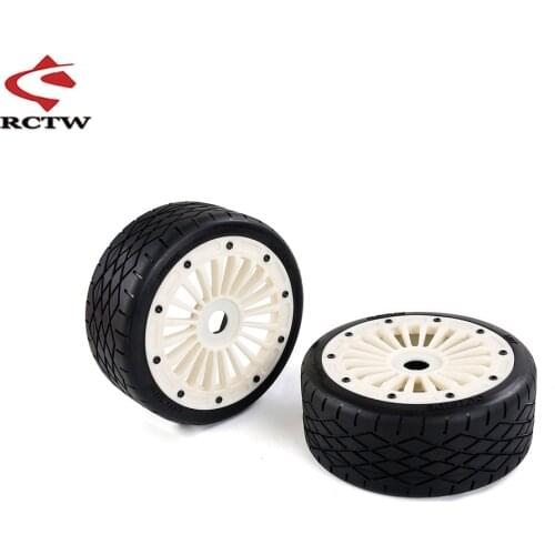 Gen.2 High Strength Nylon on Road Wheel Tires Assembly Kit for 1/5 Rofun Rovan F5 MCD XS5 RR5 Rc Car Toys Parts