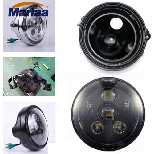 7" Round LED Projection Headlight for Motorcycles 7 Inch Led Headlight Bucket For Motorcycle