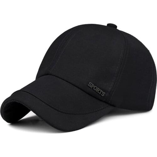 Mens Baseball Cap Dome Adjustable Cap Casual leisure hats Solid Color Sun Hat High Quality