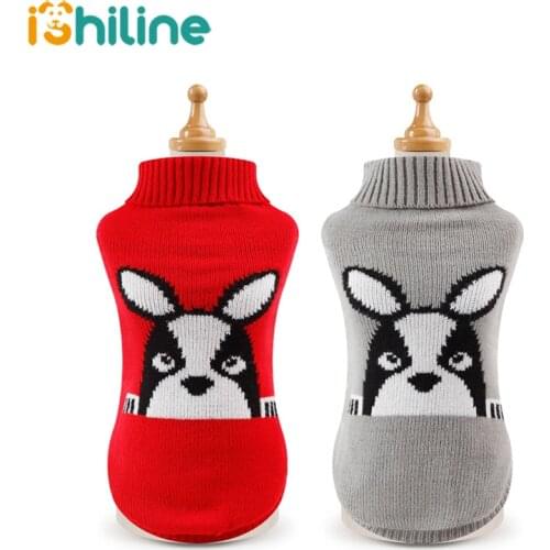 Soft Dog Sweater Classic Pet Casual Outfit Costume Fashion Knit For Schnauzer Bulldog Puppy Clothes