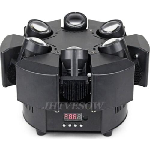 New Arrival LED 6 Heads Smart Beam Moving RGBW 17/38CH DMX Stage Lights Dj Led Moving Head Light Night Party Disco Club KTV