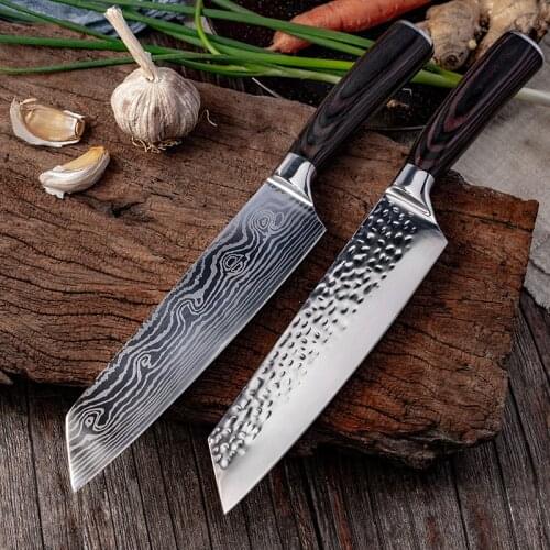 High-carbon stainless steel butchers knife meat cleaver household cooking knife sharp blade meat cleaver kitchen chopper
