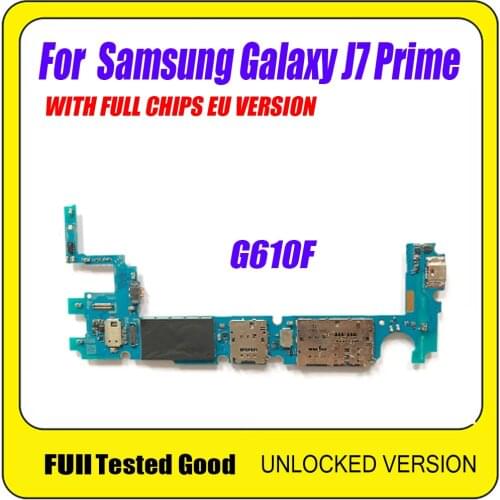 Original For Samsung Galaxy J7 Prime G610F G615F Motherboard,100% unlocked For Samsung Galaxy J7 Prime Logic Board Mainboard
