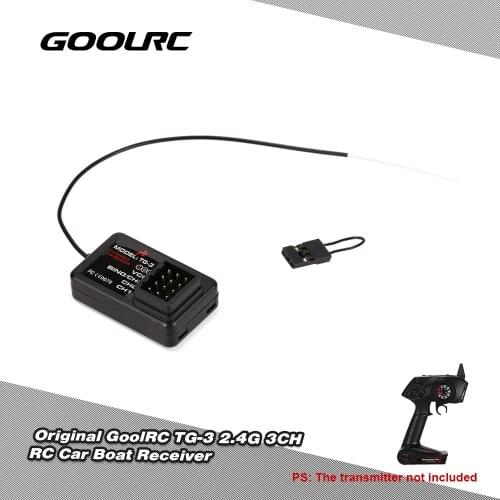 Original GoolRC TG-3 2.4G 3CH RC Car Boat Receiver for GoolRC TG3 AUSTAR AX5S Transmitter