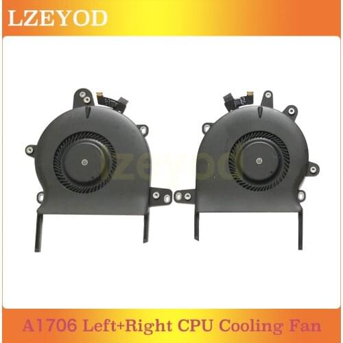 Original Laptop A1706 CPU Cooling Fan for MacBook Pro Retina 13" Touch Bar A1706 Left and Right Cooler Fan Set 2016 2017 Year