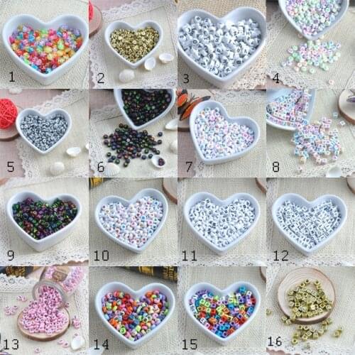 400pcs Mixed very many style mix Color Alphabet/Letters Decorative diy accessories Flat Round Beads Jewelry Making