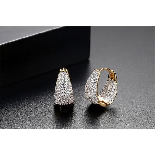 Hot Sales S925 Sterling Silver Needle Earrings For Girl Gift Simple Zircon Fashion Earrings Jewelry For Women