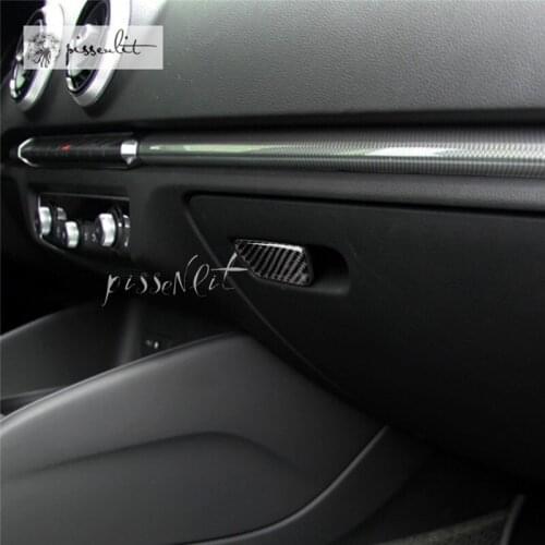 For Audi A3 S3 2014-2018 Styling Car Interior Accessories 3D Carbon Fiber Rear Seat Cigarette Lighter Panel Stickers Trim Cover
