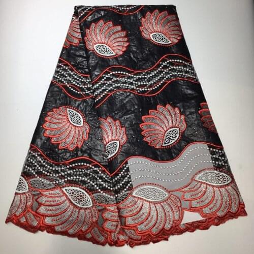 Tissu africain broderie coton nouvelle arrivage bazin riche gerzner 2019 nouveau nigerian lace fabrics for wedding 5yards/lot
