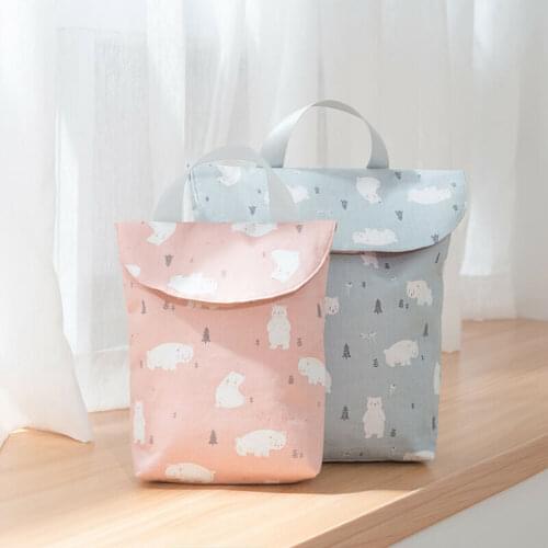 Women Handbags Mini Waterproof Wet Dry Bag for Baby Infant Cloth Diaper Nappy Pouch Reusable /BY