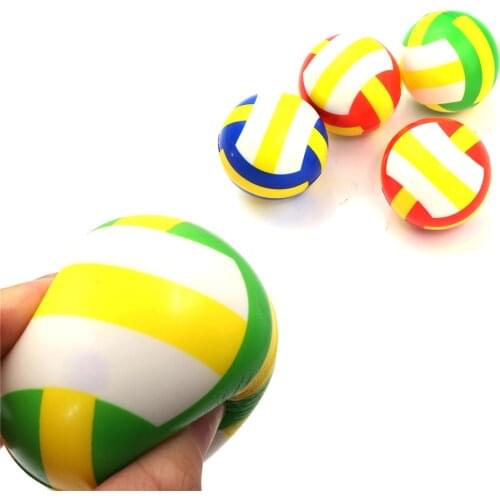 1PC Stress Relief Vent Ball Mini Volleyball Squeeze Foam Ball Kids Outdoor Toy