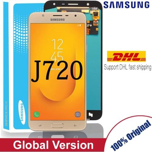 5.5'' Original LCD for samsung Galaxy J7 Duo 2018 J720 J720F AMOLED LCD Display Touch Screen Replacement Digitizer Assembly
