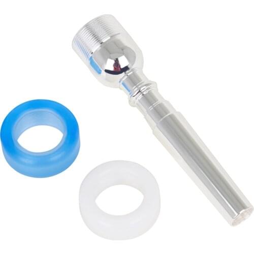 9.8mm Silver-Plated Copper Trumpet Mouthpiece 7C with Plastic Mouthpiece Rim
