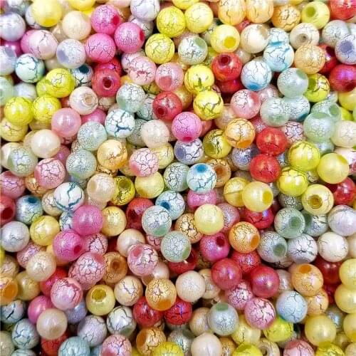 8/10mm Candy Color Acrylic DIY Beads for Jewelry Making Frosting DIY Findings Crafts Jewelry Accessories Bracelet Necklace New