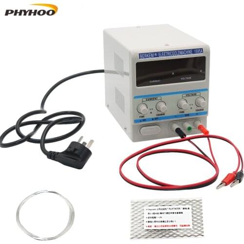 Jewelry plating machine 15V 5A gold plated silver plated platinum plated copper gold tool jewellery equipment