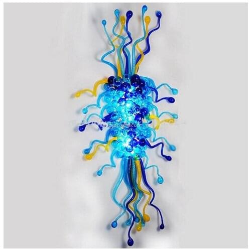 Free Shipping Cheap Cute Multi Colored Hand Blown Glass Wall Lights For Bedroom