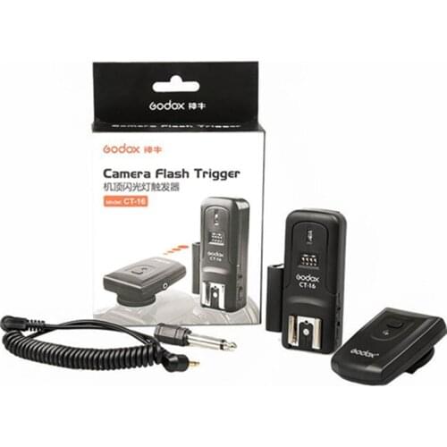 Godox CT-16 16 Channels Wireless Radio Flash Trigger Transmitter + Receiver Set for Canon Nikon Pentax Studio Flash