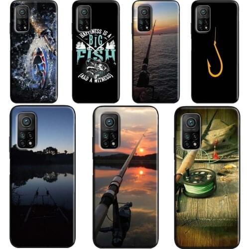 Fishing Rods Case POCO X3 Pro F3 F1 F2 M3 Pro Cover For Xiaomi Mi 11 Lite Ultra Note 10 Mi 9T 10T Pro