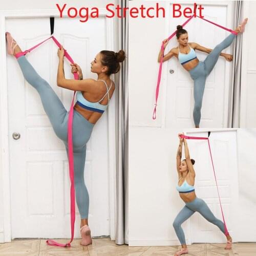 Yoga Fitness Elastic Band Flexibility Stretching Yoga Band Leg Stretch Band D-ring Band Dance Gymnastics Resistance Fitness Band