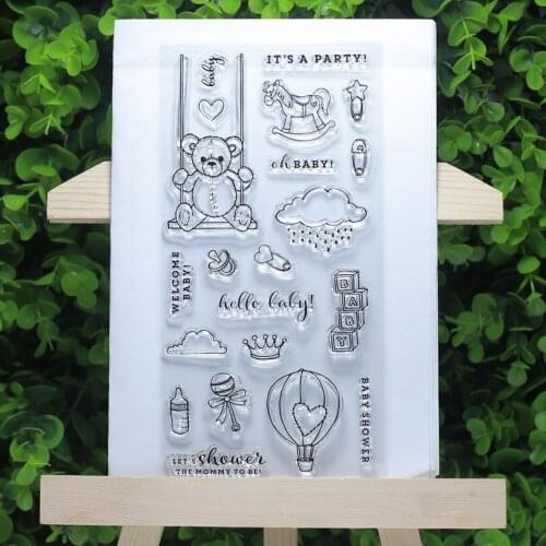 It is a baby shower party gifts tansparent clear stamps for Scrapbooking/Card Making/Stamp set stationery fun decoration supply