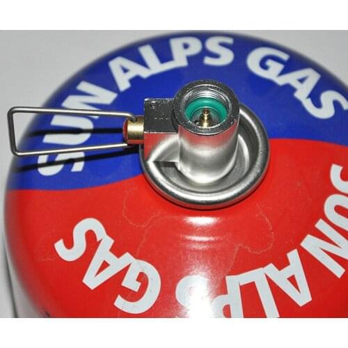 Hot Sale Silver Outdoor Gas Tank Inflation Valve Flat Gas Tank Mutual Charge Adapter Camping Stove Accessories
