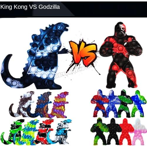 Godzilla Vs. King Kong Unzip Toy Autism Toy Antistress Fidget Toys Educational Decompression Toy for Kid Adults Stress Reliever