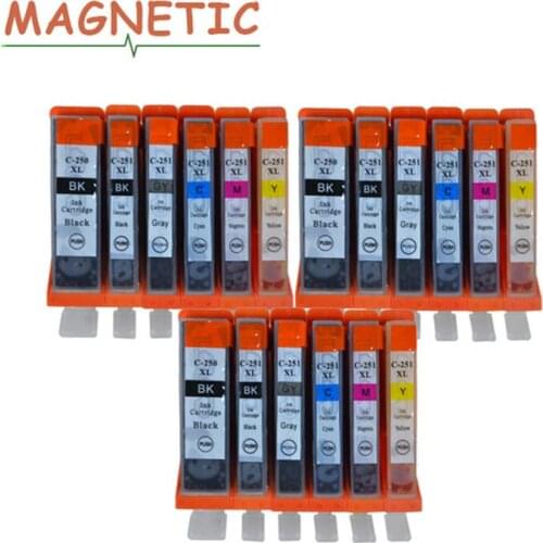 Ink Cartridge 18PCS PGI250 CLI251 for CANON IP7220 MG5420 MG5422 MX722 MX922 MG5520 MG6420 MG5522 MG5620 MG6620 IX6820 PGI250251