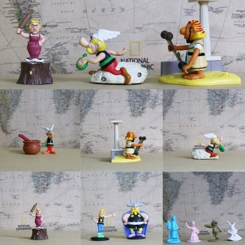 Classic France Astérix le Gaulois Asterix with Medicine mortar Gaule Hero Figure Model Toys