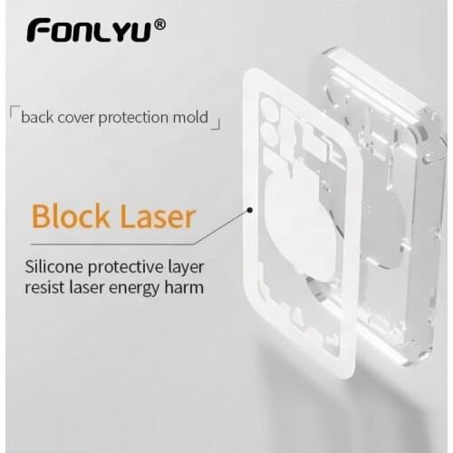 TBK M-Triangel Laser Machine Back Glass Position Mold For iPhone X XS 11 12 max Rear Cover Remove No Hurt Camera Charging Port