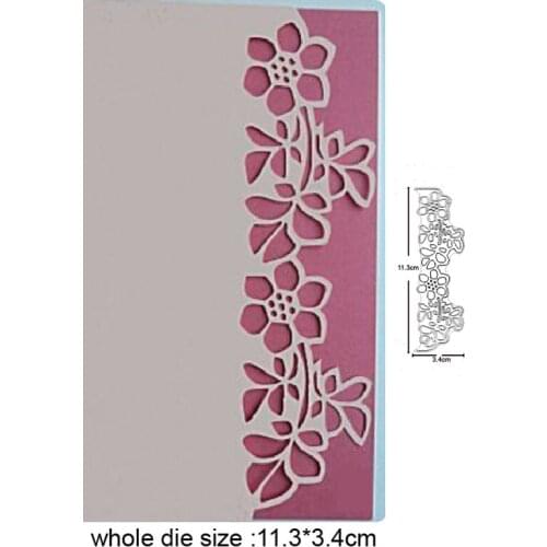 Metal Cutting Dies flower leaf edge border dies cut DIY Scrapbooking dies Photo Craft dies Handmade Card Punch Art Cutter Dies