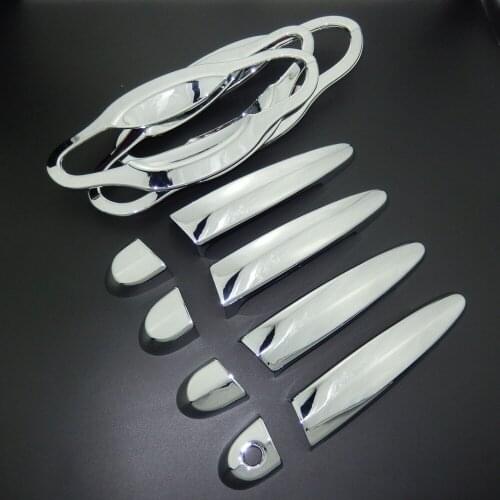 For BMW X1 E84 2009-2015 ABS Chrome Side Door Handle Cover Trim & Door Bowl Cup Cover Car Styling 2010 2011 2012 2013 2014