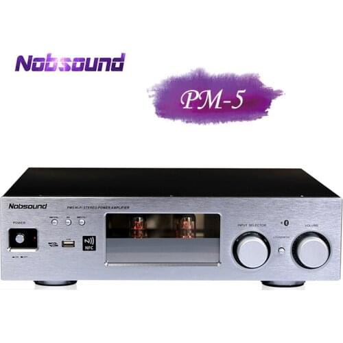 Nobsound PM5 Home HiFi Stereo NFC Wireless Bluetooth Amplifier Support USB CD DVD 80W + 80W High Power AMP MP3 Music Player