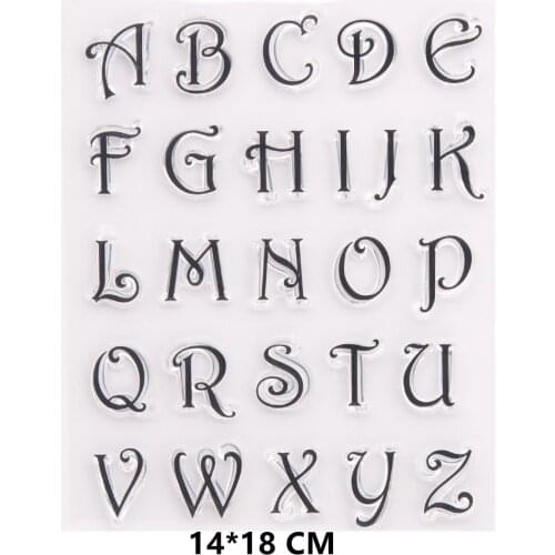 2021 New Letter Clear Stamps DIY Scrapbooking Craft Supplies Rubber Silicon Seals Card Album Hobby ink pad Stamping