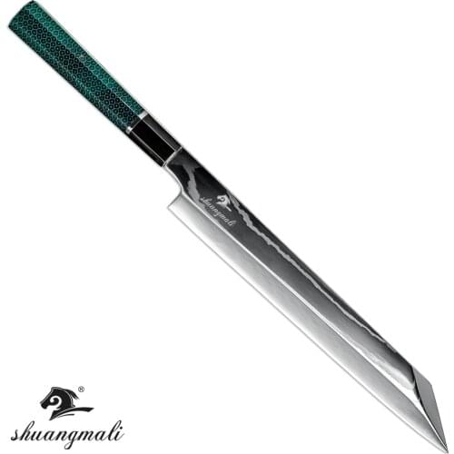 10 inch Filleting Sushi Knife Damascus Japanese Kitchen knives Multi Function Cook Sushi Slicing Cleaver Salmon Sashimi Knife