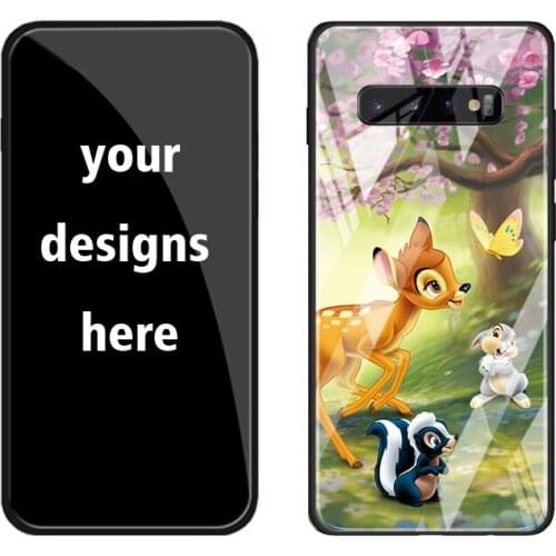 Support Dropshipping Custom Made Phone Case for Sam Series Mobile Case Sam S10 PLUS with tempered glass custom logo