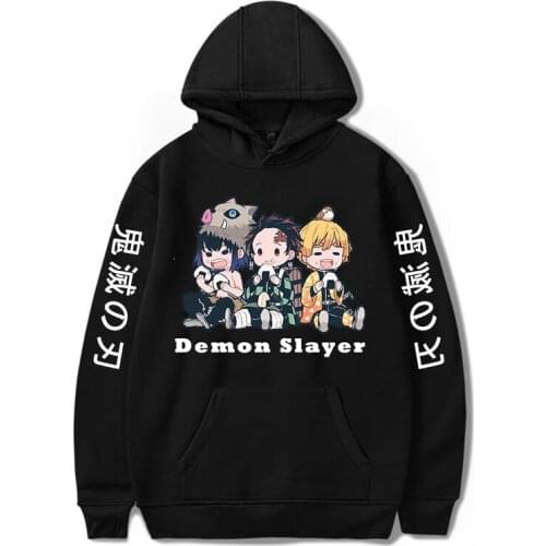 Anime Demon Slayer Pullover Unisex cool Women Men Anime hoodie Demon Slayer Hoodie Sudadera Kimetsu No Yaiba Sweatshirt Harajuku