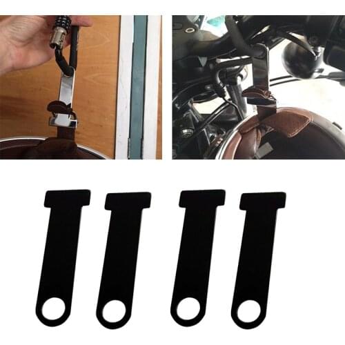 4 Pcs Heavy Duty Helmet Lock Anti-Theft PIN Locking Chain Buckle Lock Secure