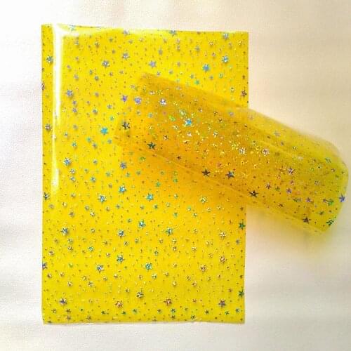 6Pcs/Set 8x12inch A4 Sheets PVC Holographic Clear Film Holographic Transparent