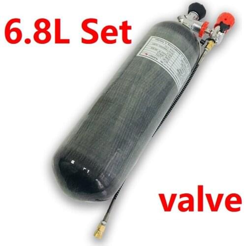 AC168301 6.8L Pcp Air Tank Pcp Valve 4500Psi Mini Scuba CE Cylinder For Diving Underwater Gun Air Rifle/Condor Hunting Equipment
