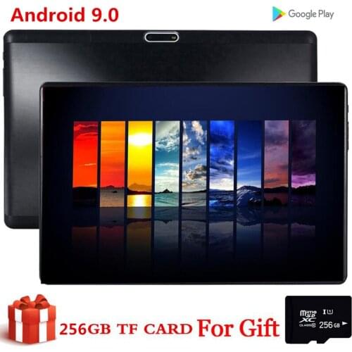 Android 9.0 CARBAYTA 10.1 Inch Tablet 256GB TF Card PC Global Bluetooth Wifi Phablet Dual SIM Camera 2.5D Tablet CE Band 32GB