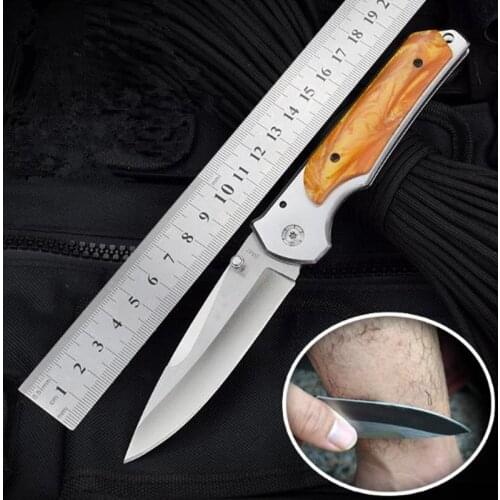 DA87 Hunting Folding Knife 58HRC Blade Aluminum Handle Outdoor Survival Camping Combat Tactical Knife Karambit EDC Tools