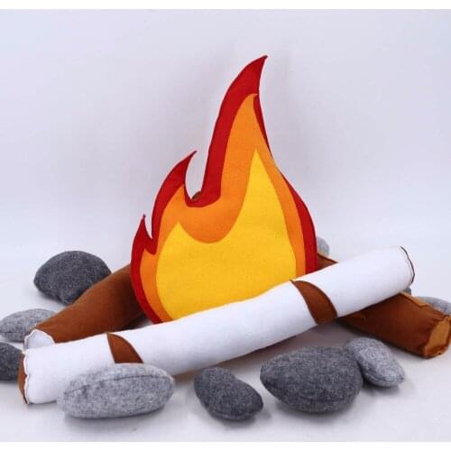 Kids Indoor Felt Pretend Play Campfire set