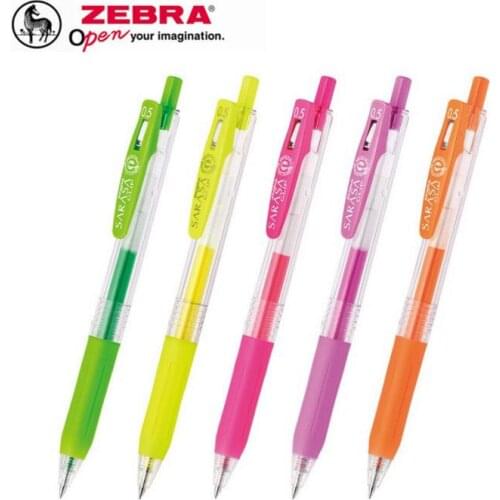 Zebra SARASA 0.5 mm Gel Pen JJ15 Highlight Fluorescent color Japan